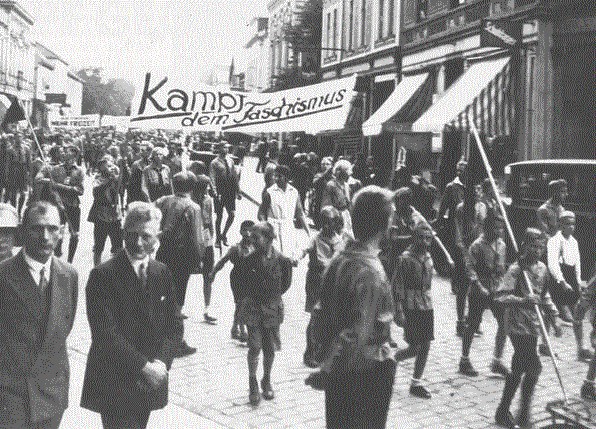 Demonstration beim Jugendtreffen in Oldenburg, 1930