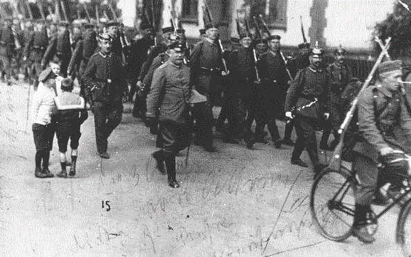 Truppen in Hamburg 1918